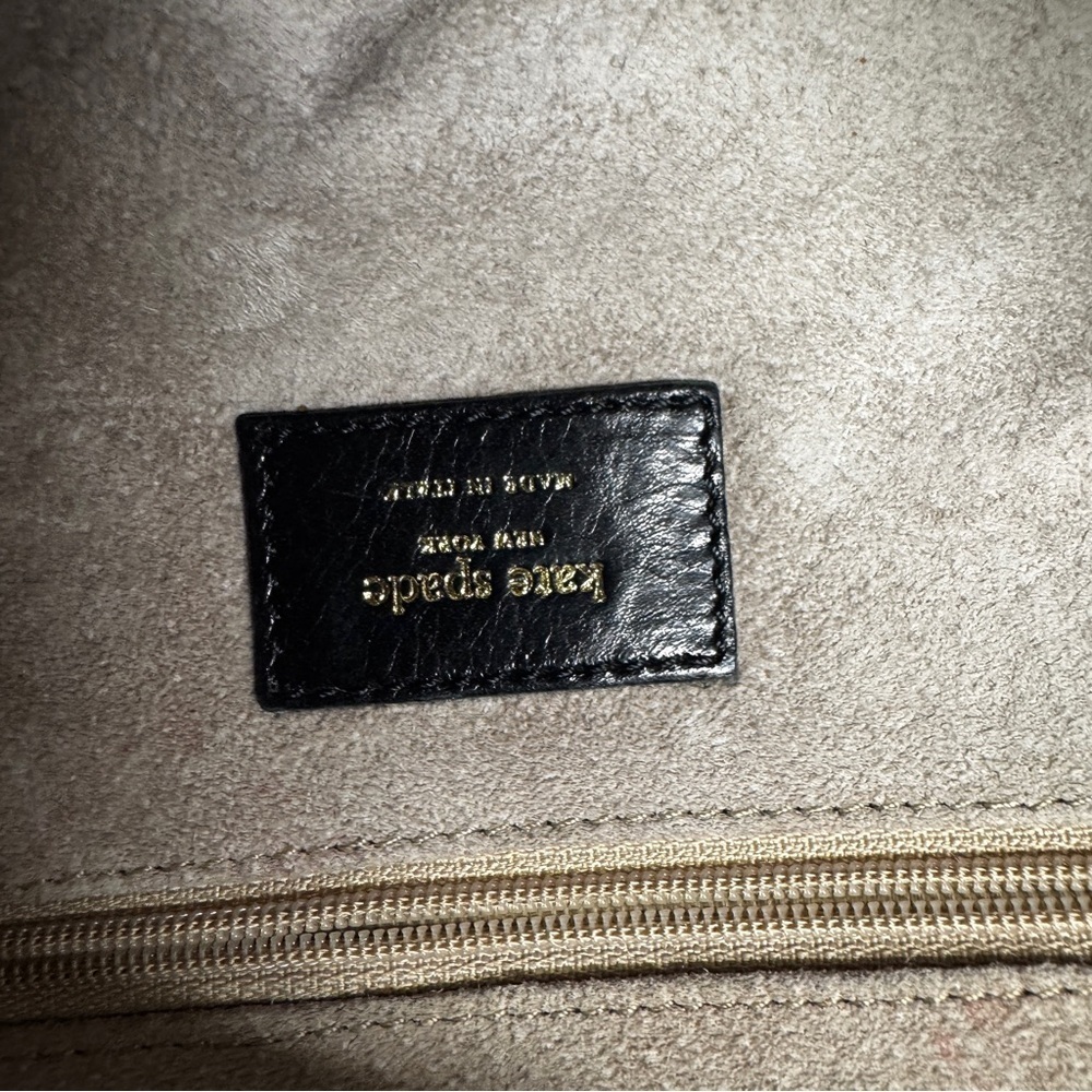 Kate Spade made in Italy vintage shoulder Black Leather women’s Bag - Picture 9 of 12